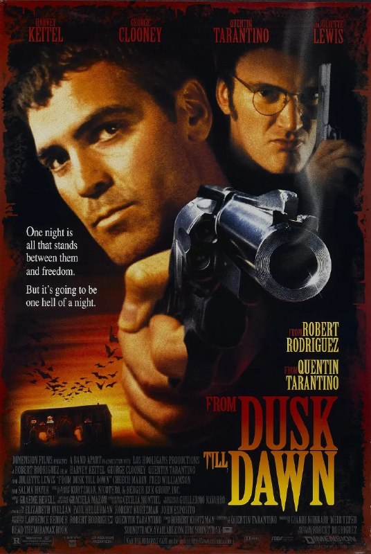 🎬 已更新：杀出个黎明 From Dusk Till Dawn (1996) 1080p 原盘 REMUX 中文字幕 AVC DTS-HD MA 5.1📌 资源信息• 体积：N/A• 标签：#杀出个黎明 #FromDuskTillDawn #原盘 REMUX #中文字幕 #AVC #DTS_HDMA5_1 #电影 #动作📚 内容简介银行劫匪塞斯与性格疯狂的弟弟理查德一路逃亡，并挟持牧师雅各布及其子女作为人质，企图穿越边境进入墨西哥