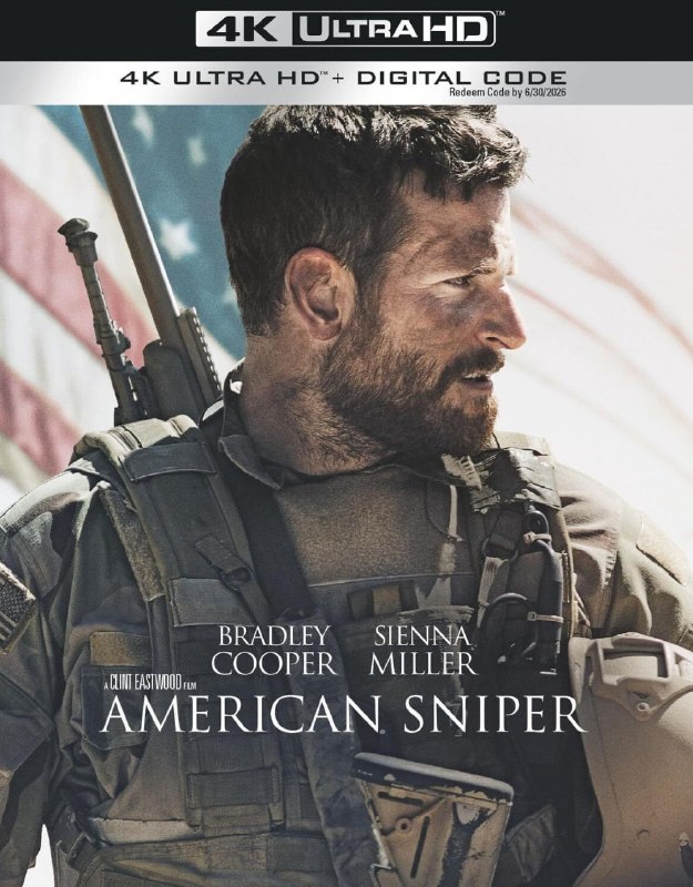 🎬 已更新：美国狙击手 American Sniper (2014) 4K 原盘 REMUX 国英双语音轨 内封简英双语字幕📌 资源信息• 体积：60G• 标签：#美国狙击手 #American #Sniper #动作 #传记 #战争 #剧情 #真实事件改编 #电影📚 内容简介克里斯 · 凯尔（布莱德利 · 库珀 饰）原本是一名普通的美国牛仔，在“911”事件后以 30 岁“高龄”加入海豹突击队，成为伊拉克战场上的一名传奇狙击手