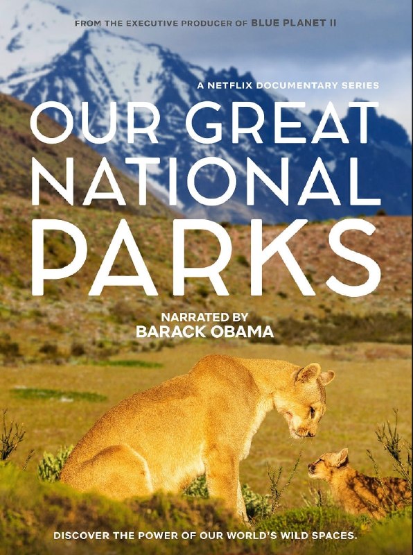 🎬 已更新：全球绝美国家公园 Our Great National Parks (2022) 1080 超清中文 豆瓣9.1📌 资源信息• 体积：13G• 标签：#全球绝美国家公园 #纪录片 #自然 #风光 #Netflix #Our📚 内容简介这部五集纪录片由《蓝色星球2》的监制团队倾力打造，美国前总统巴拉克·奥巴马担任监制和旁白