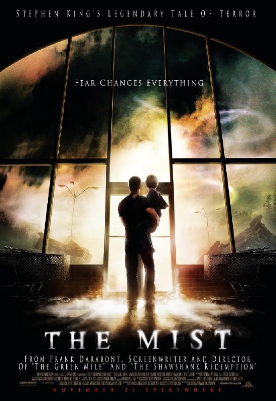 🎬 已更新：迷雾 The Mist (2007)[外挂双语字幕][4K HDR][27.3G]📌 资源信息• 体积：27.3G• 标签：#迷雾 #The #Mist #科幻 #惊悚 #恐怖 #人性 #斯蒂芬 · 金 #电影📚 内容简介一场猛烈的暴风雨后，画家大卫 · 德雷顿（托马斯 · 简 饰）带着儿子比利前往镇上采购，却被一场突如其来的浓雾困在超市中