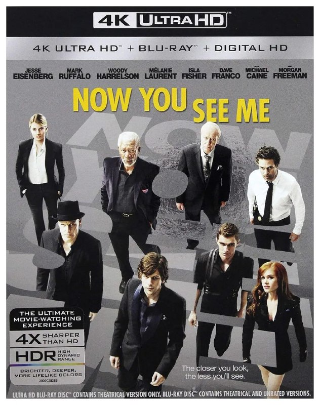 🎬 已更新：惊天魔盗团 (两部合集)【4K.REMUX UHD 原盘】【国英双语】【简繁英双语特效字幕🗂 信息✦ 体积：133GB✦ 标签：#4K #蓝光原盘 #1080p #惊天魔盗团 #特效字幕 #电影📝 内容简介 不夜赌城拉斯维加斯，豪华的表演大厅内正在进行一场前所未有的魔术表演，由丹尼尔 · 阿特拉斯（杰西 · 艾森伯格 Jesse Eisenberg 饰）、亨莉 · 里维斯（艾拉 · 菲舍尔 Isla Fisher 饰）、杰克 · 怀尔德（戴夫 · 弗兰科 Dave Franco 饰）和梅里特 · 麦克金尼（伍迪 · 哈里森 Woody Harrelson 饰）四位魔术师组成的“四骑士”配合天衣无缝，在众目睽睽之下偷来了某法国银行金库内 350 万欧元纸币，此举在现场至全世界引…📤 资源链接：点击下方获取资源按钮进入私聊 🍟 投稿人：  匿名📬 频道： @Oscar_4Kmovies 💌 群组： @Oscarono📮 广告 / 合作： @XiangxiuerBot[注明来意]